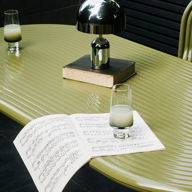 Groove Table Tom Dixon Top detail Moss