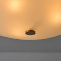 V3537 1950s Stilnovo Opaline Glass & Black Metal Ceiling Lamp 11.jpg