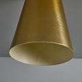 V3470 1940s Perforated Brass Conical Ceiling Lamp Attributed to Paavo Tynell 4.jpg