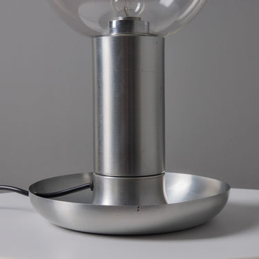 V3534 1970s Metal & Glass Table Lamp in the Manner of Achille Castiglioni  16.jpg