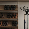 magazine shelf 78 x 30 shoe storage walnut string furniture.jpg