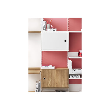 string cabinet oak veneer swing door two enlighten