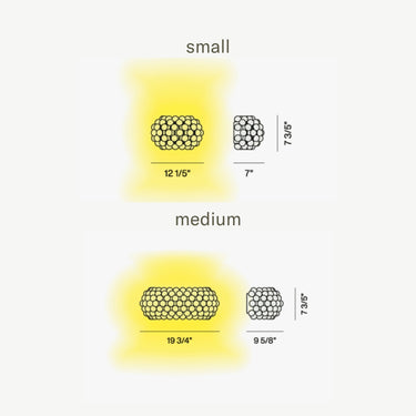 Caboche Plus Wall Light for Foscarini dimensions two enlighten.jpg