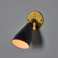 V3467 1950s Giuseppe Ostuni Model #101 Black Articulating Sconce for O-Luce 6.jpg