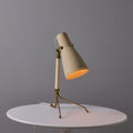 V3492 1950s ASEA Model E 1271 Perforated Metal & Brass Tripod Table Lamp 2.jpg