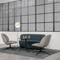 GUBI Weisdorf white and chrome multi-lite floor light