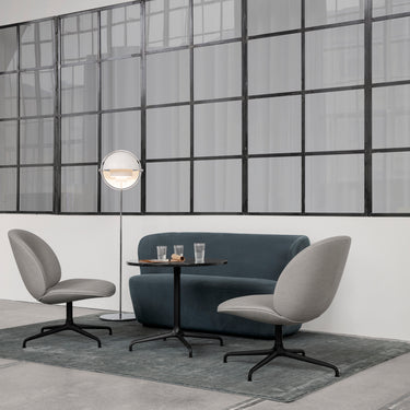 GUBI Weisdorf white and chrome multi-lite floor light