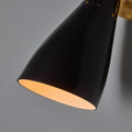 V3467 1950s Giuseppe Ostuni Model #101 Black Articulating Sconce for O-Luce 14.jpg