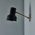 V3398 1960s Carl Thore Perforated Black and Brass Wall Lamp 11.jpg