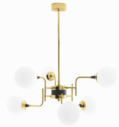 10Stilnovo Galassia brass and glass chandalier Two Enlighten Los AngelesStilnovo Galassia 