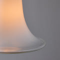 V3474 Medium 1960s Vistosi Model #L261 'Comare' Blown Murano Glass & Metal Suspension Lamp
