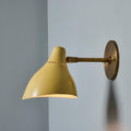 V3307 1950s Perforated Painted Metal & Brass Wall Lamp Attributed to Stilnovo 6.jpg