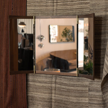 GamFratesi 3 panel vanity mirror for GUBI