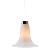 V3474 Medium 1960s Vistosi Model #L261 'Comare' Blown Murano Glass & Metal Suspension Lamp