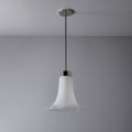 V3474 Medium 1960s Vistosi Model #L261 'Comare' Blown Murano Glass & Metal Suspension Lamp