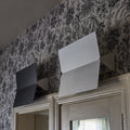 perriand pivotant plie in black and white in bathroom two enlighten
