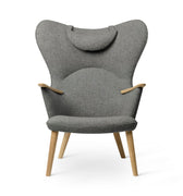 oiled oak fiord 151 fabric mama bear chair carl hansen