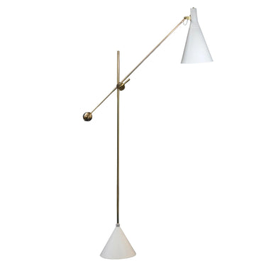 Tapio Wirkkala 'Crane' Floor lamp in white for innolux two enlighten