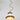 1960s Sergio Mazza Brass 'Delta' Pendant for Artemide two enlighten 