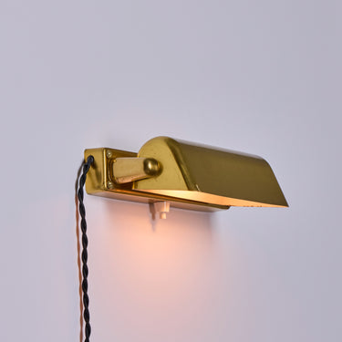 V3494 Pair of 1930s Finnish Minimalist Brass Wall Lights Attributed to Paavo Tynell 11.jpg