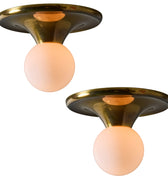 V3453 Large 1960s Achille Castiglioni & Pier Giacomo 'Light Ball' Wall or Ceiling Lamps 2.