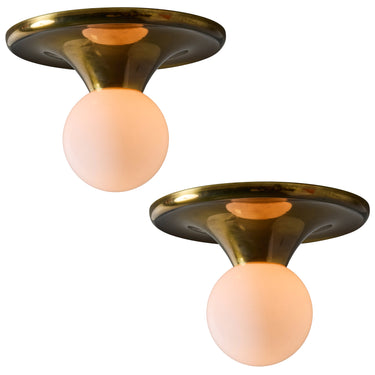 V3453 Large 1960s Achille Castiglioni & Pier Giacomo 'Light Ball' Wall or Ceiling Lamps 2.
