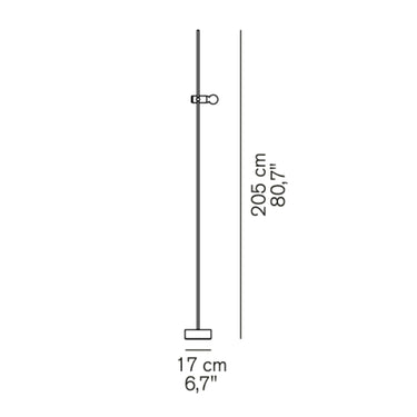 Tito Agnoli 387 floor lamp