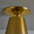 V3470 1940s Perforated Brass Conical Ceiling Lamp Attributed to Paavo Tynell 7.jpg