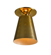 V3470 1940s Perforated Brass Conical Ceiling Lamp Attributed to Paavo Tynell 1.jpg