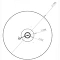 Flying Disc Suspension lamp diameter two enlighten
