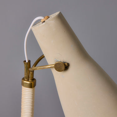 V3492 1950s ASEA Model E 1271 Perforated Metal & Brass Tripod Table Lamp 21.jpg