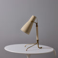 V3492 1950s ASEA Model E 1271 Perforated Metal & Brass Tripod Table Lamp 14.jpg