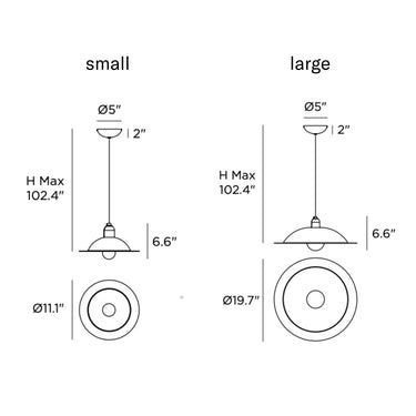 Lampiatta pendant stilnovo dimensions small and large.jpg