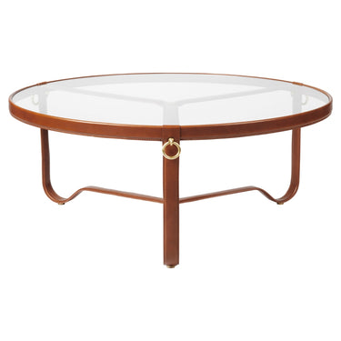 Jacques Adnet Circulaire Large Coffee Table Brown for GUBI.jpg