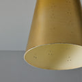 V3470 1940s Perforated Brass Conical Ceiling Lamp Attributed to Paavo Tynell 12.jpg