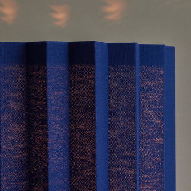 plisse blue edition table lamp two enlighten shade detail