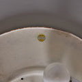 V3495 1960s Stilnovo Perforated Black Metal & Opaline Glass Flush Mounts 20.jpg