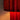 Plisse burgundy edition table lamp lit