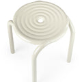 groove aluminum stool top view