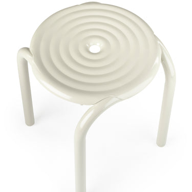 groove aluminum stool top view