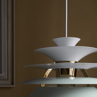 Poul Henningsen 'PH Snowball' Pendant for Louis Poulsen Two Enlighten lifestyle detail