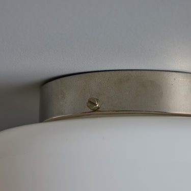 V3469 1940s Paavo Tynell Model #2024 Glass & Metal Flush Mount for Taito Oy 15.jpg