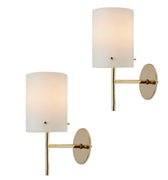 1950s Tito Agnoli Brass and Glass Cylindrical Wall Lamp for O-Luce.jpg