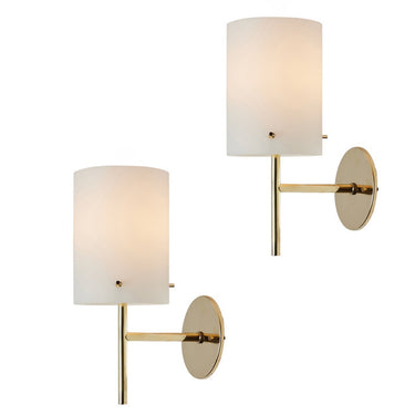 1950s Tito Agnoli Brass and Glass Cylindrical Wall Lamp for O-Luce.jpg