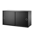 cd7830-03-1 black ash string cabinet with sliding doors.webp