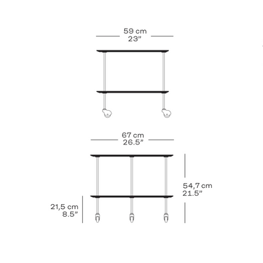 Fritz Hansen AJ trolley dimensions two enlighten