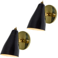 V3480 1950s Giuseppe Ostuni Model #101 Articulating Sconces in Black for O-Luce 1b.jpg