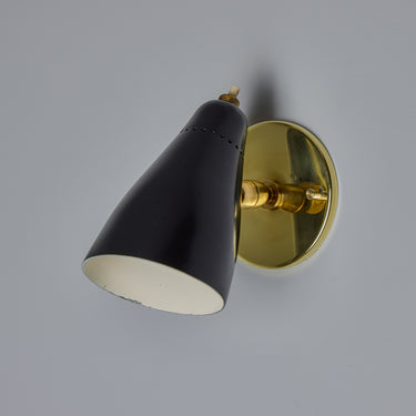 V3480 1950s Giuseppe Ostuni Model #101 Articulating Sconces in Black for O-Luce 6.jpg