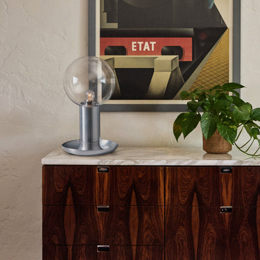V3534 1970s Metal & Glass Table Lamp in the Manner of Achille Castiglioni lifestyle.jpg