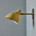 V3307 1950s Perforated Painted Metal & Brass Wall Lamp Attributed to Stilnovo 13.jpg